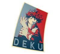 Fortiaboot My Hero Academia Propaganda Deku - Poster print Wall 15 x 23 Inches (38 x 58 cm) (380 x 580mm) Gift Decorative Print