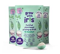 Fortified Dairy-Free Toddler Milk Alternative - Plant-Based Growing Up Drink for Kids 12 Months+ Allergen Free, Vegan, with Calcium, Vitamins C, D, B12 - Grow with Iris, 3 x 540g (54 Servings)