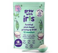 Fortified Dairy-Free Toddler Milk Alternative - Plant-Based Growing Up Drink for Kids 12 months+ Allergen Free, Vegan, with Calcium, Iodine, Vitamins C, D, B12 - Grow with Iris, 540g (18 servings)