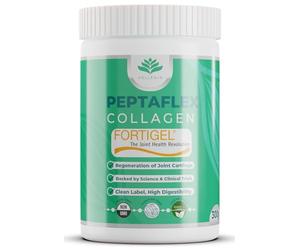 FORTIGEL® Bioactive Collagen Peptides | Support Joint Cartilage Regeneration and Long Term Mobility - Proven Results with Clinical Trials - FORTIGEL by GELITA - 300g Tub with Scoop