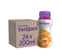 Fortijuce Nutritional Juice Drink Supplement, Orange Flavour, 200ml, Pack of 24 Bottles