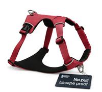 Fortis Paws Guardian No Pull Dog Harness, Escape Proof (Maroon, Small)