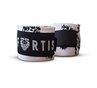 Fortis Predator Boxing Hand Wraps Mexican Style - Perfect for MMA, Muay Thai, Combat Sports - 5 Meter Elasticated Bandages (White)