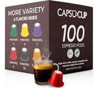 FORTISIMO Espresso Pods Variety Pack - 100 Count Espresso Capsules - Compatible with Nespresso Original Line Machines - Authentic and Refined Taste Freshly Packaged in Italy