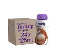 Fortisip Compact Chocolate Flavour, 125ml Bottle, Pack of 24