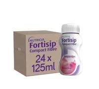 Fortisip Compact Fibre Liquid Strawberry, 125ml Bottle, Pack of 24