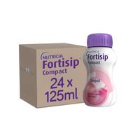 Fortisip Compact Liquid Strawberry, 125ml Bottle, Pack of 24