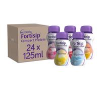 FORTISIP COMPACT PROT MIXED CASE: 1 van, 1 ban, 1 mocha, 1 berry, 1 peach, 1 strawb (all clusters of 4)