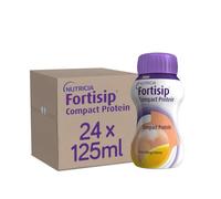 Fortisip Compact Protein Drink, Peach and Mango Flavour, 125ml Bottle x24