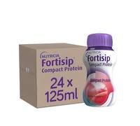 Fortisip Compact Protein Drink, Red Fruit Flavour, 125ml Bottle