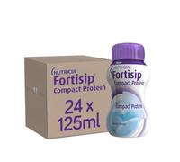 Fortisip Compact Protein Liquid Supplement, Neutral Flavour, 125ml, Pack of 24 Bottles