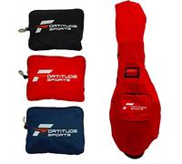 Fortitude Sports Golf Bag Rain Cover | Waterproof Golf Bag Cover Foldable Into Pouch | Portable Golf Bag Rain Hood | Waterproof Bag Cover Golf Accessories Golf Bag Hood (Red)