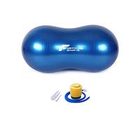 Fortitude Sports Peanut Ball 45 cm x 90 cm - Peanut Exercise Swiss Ball for Yoga, Fitness and Physiotherapy, Peanut Balance Ball Anti-Burst (Blue)