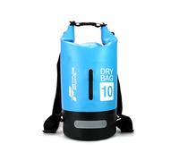 Fortitude Sports Waterproof Dry Bag 5L / 10L / 20L Waterproof Backpack Stuff Sack Wet Bags for Swimming, Paddleboarding, Travel, Kayaking, Fishing, Beach (Light Blue, 10L)