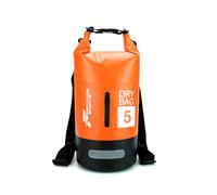 Fortitude Sports Waterproof Dry Bag 5L / 10L / 20L Waterproof Backpack Stuff Sack Wet Bags for Swimming, Paddleboarding, Travel, Kayaking, Fishing, Beach (Orange, 5L)