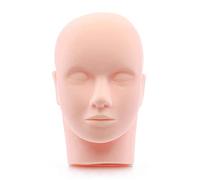 Fortive Lash Mannequin Head Silicone and Plastic Head Esthetics Mannequin Head Practice Training Head Makeup Head Makeup Mannequin Training Head for Practice Makeup Massage (1 Pcs)