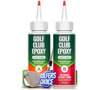 FORTIVO Golf Club Epoxy Fast Cure - 30 Min Epoxy Glue for Golf Club Repair for All Golf Shafts, Heads, Drivers, Putters, and Irons, Works on Graphite & Steel Shafts
