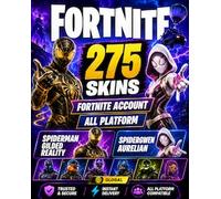 Fortnite Account (All Platform) 275 Skins + Spiderman Gilded Reality, SpiderGwen Aurelian - GLOBAL