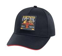 FORTNITE Baseball Cap for Boys, Quality Made Boys Hat and Fitted Cap, Flatbrim Baseball Hat with Sleek Design, Black/Red, One size