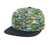 Fortnite Baseball Cap for Boys, Quality Made Boys Hat and Fitted Cap, Flatbrim Baseball Hat with Sleek Design, Black/Multi, One Size
