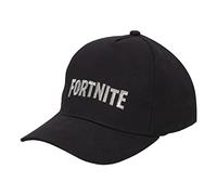 FORTNITE Baseball Cap for Boys, Quality Made Boys Hat and Fitted Cap, Flatbrim Baseball Hat with Sl esign, Black Silver, One Size