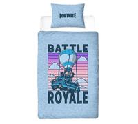 Fortnite Battle Royale Reversible Duvet Set Blue/navy/pink/purple (Single)