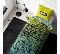 Fortnite Bed Linen 135 x 200 cm - Teenager Gaming Gift Idea, 1 x Pillowcase 80 x 80 cm + Duvet Cover 135 x 200 cm, with Zip - Reversible Motif - Fan Item Teenager Gift Boys and Girls