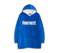 Fortnite Blue Unisex Kids Blanket Hoodie | Cosy Fleece Loungewear with Hood & Long Sleeves | Perfect for Gaming Nights & Relaxing Merch