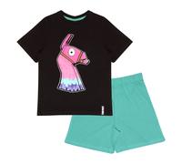 Fortnite Boy's Glow In The Dark Llama Pyjamas in Black | Size: 8-9 Years Fortnite Black 8-9 Years