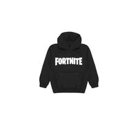 Fortnite Boy's Logo Print Pull Over Hoodie in Black | Size: 12-13 Years Fortnite Black 12-13 Years
