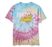 Fortnite Peel Yourself Logo Boys' T-Shirt, Blue/Pink/Light Yellow, M
