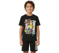Fortnite Boys Pyjamas - Cotton Black PJs - Gaming Pyjama Set for Kids & Teens
