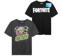 Fortnite Boys T-Shirts 13-16 Yrs, Pack of 2 Crew Neck Half-Sleeve Tee Tops, Soft Breathable Summer Boys Clothing, Gaming Gift (14-15 Years, Multi Fortnite 2 Pck)