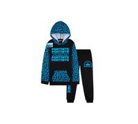 Fortnite Boys Tracksuit Set, Comfy Loungewear Activewear - Gaming Gifts for Boys (7-8 Years, Black/Blue)