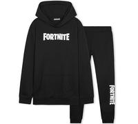 Fortnite Boys Tracksuit Set, Comfy Loungewear Activewear - Gaming Gifts for Boys (7-8 Years, Black/White)