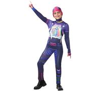 Fortnite Brite Bomber Tween Costume Jumpsuit w/ Cap & Accessories