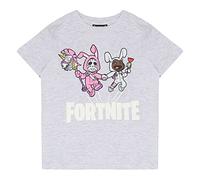 Fortnite Bunny Trouble T-Shirt, Kids, 7-15 Years, Heather Grey, Official Merchandise
