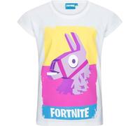 Fortnite - Chilled Llama - Gaming Design Youth T-Shirt - Short Sleeve Cotton White Unisex Tee Age 9-16