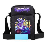 Fortnite Crossbody Bag for Boys Teens Shoulder Chest Sling Bag for Travel Holidays Ideal for Phone Wallets Gamer Gifts (Black Llama)