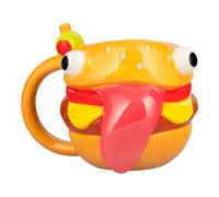 Paladone Fortnite Durrr Burger Shaped Mug 450ml, Officially Licensed Novelty Gaming Ceramic Coffee Cup for Tea, Hot Chocolate and More, Gift for Boys
