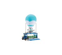 Fortnite FNT0380 Battle Deluxe-Features Inflatable Balloon with Lights & Sounds, -Rolling Wheels on Bus-Includes 4 Inch Recruit (Jonesy)