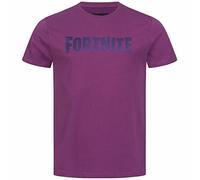 Fortnite - Game Logo - Gaming Design Youth T-Shirt - Short Sleeve Cotton Multi-Coloured Unisex Tee for Ages 10-16 (UK, Age, 11 Years, 12 Years, Regular, Purple)