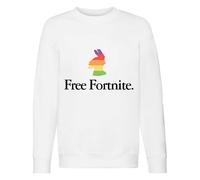 Fortnite Girls Llama Rainbow Sweatshirt