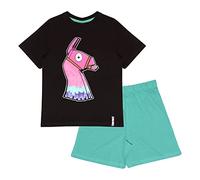 Fortnite Glow in The Dark Short Pyjamas Set, Kids, 6-14 Years, Black/Teal, Official Merchandise