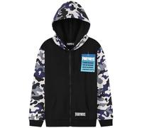 Fortnite Hoodie for Boys Teenagers Zip Up Jacket Warm Hooded Pullover Cosy Zipped Long Sleeve Gaming Sweater Casual Fashion Gaming Gifts for Boys (13-14 Years, Black/Camo)