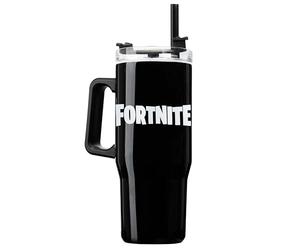 Fortnite Insulated Tumbler Travel Mug 940ml/33oz Water Bottle with Straw & Handle Thermal Double Wall Vacuum Insulation Drinks Cold Up to 17Hrs, Hot Up to 8Hrs, 45Hrs Ice