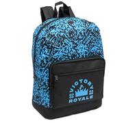 Fortnite Kids Backpack - Blue & Black Camouflage School Rucksack with Front Zip Pocket - Official Licensed, 42 x 32 x 12 cm