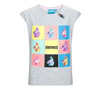 Fortnite Llama Logo T-Shirt Mottled Grey 152, 95% Cotton, 5% Viscose,
