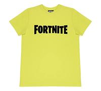 Fortnite Logo Boys T-Shirt Yellow 9-10 Years | Xbox PS4 PS5 Switch, Kids Clothing, Gamer Birthday Gift Idea for Boys