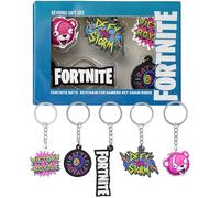 Fortnite Pack of 5 Keyrings Set, Lightweight Durable Unique Keyrings for Backpacks & Birthday Favours, Fun Gaming Gifts for Boys Teens & Men